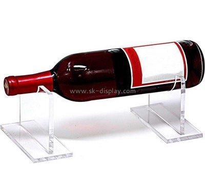Custom acrylic single wine bottle display holder WD-122