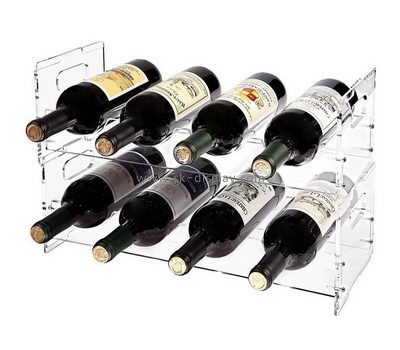Custom clear acrylic wine bottles display holders WD-137