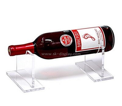 Custom clear acrylic wine bottle display holder WD-143