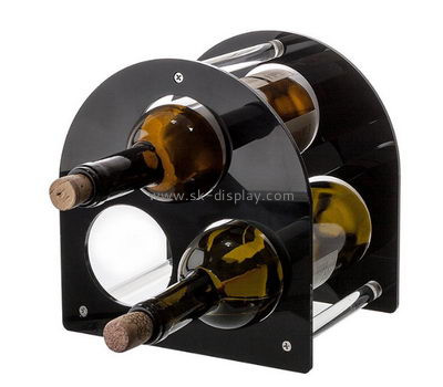 Custom acrylic 3 wine bottles display holders WD-156