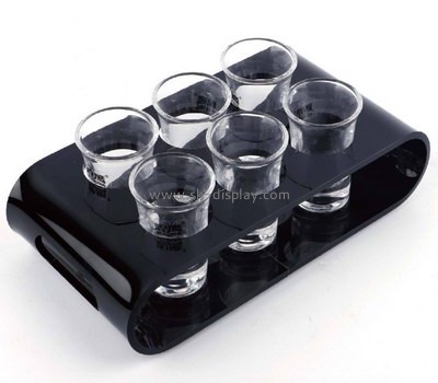 Custom black acrylic 6 glasses holders WD-162