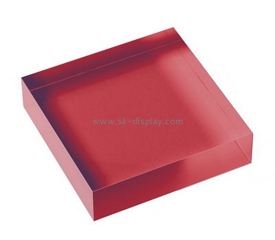 Custom red laser cutting acrylic block CA-018