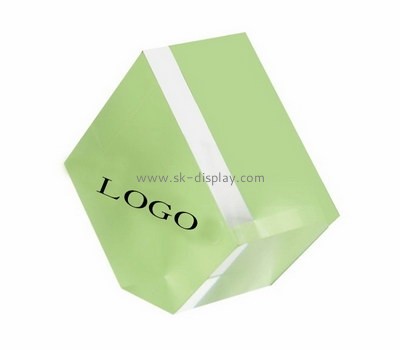 Custom laser cutting pentagon acrylic display block CA-023