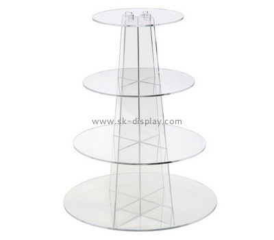 Custom 4 tiers acrylic cake display stands FD-267