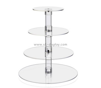 Custom 4 tiers round acrylic cake stands FD-271