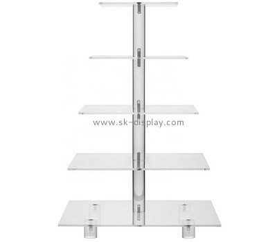 Custom 5 tiers acrylic cake display stands FD-279