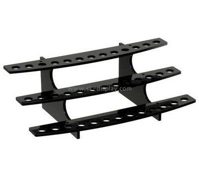 Custom 3 tiers retail black acrylic display stand FD-295