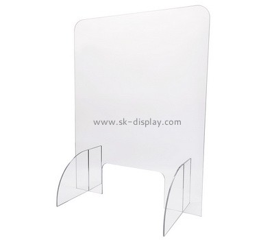 Custom acrylic sneeze guard shield for counter ASG-005