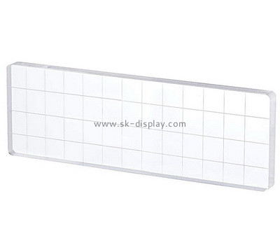 Custom acrylic stamp block with grids lines AB-049