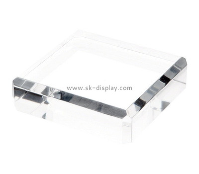 Custom clear acrylic beveled display block AB-050