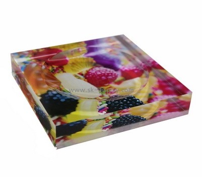Custom acrylic UV printing soap dish AB-065
