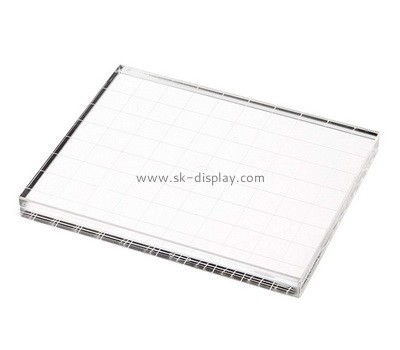 Custom acrylic block with grids lines AB-077