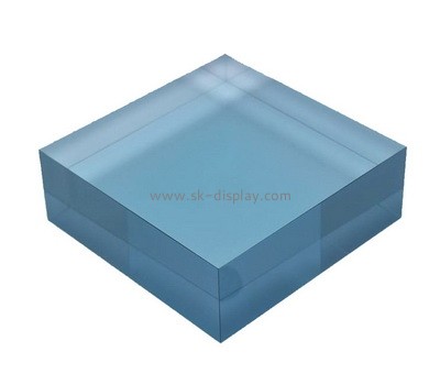 Custom blue plexiglass display block AB-117