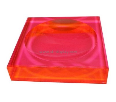 Custom neon red plexiglass soap dish AB-118