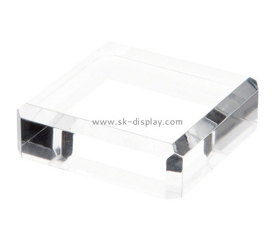 Custom clear lucite beveled display block AB-126