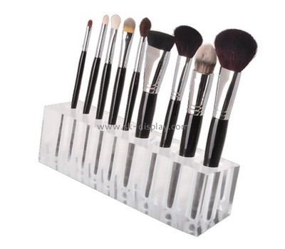 Custom clear acrylic makeup brushes display block AB-149