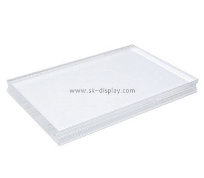 Custom acrylic stamping block with finger groove AB-152