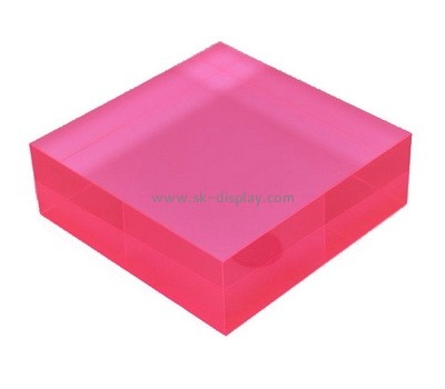 Custom neon pink acrylic display block AB-158