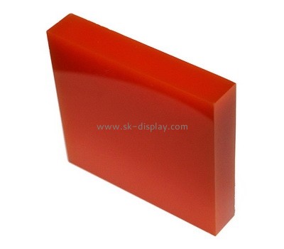 Custom red acrylic display block AB-162