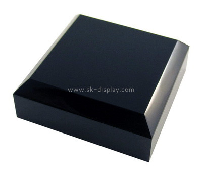 Custom black acrylic beveled display block AB-179