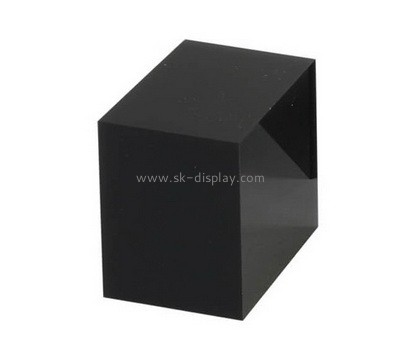 Custom black acrylic display cube AB-183