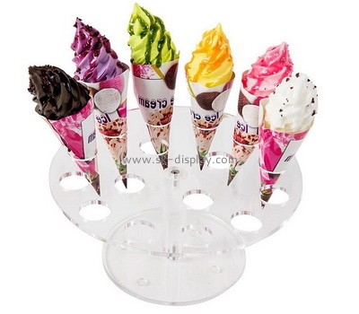 Custom clear acrylic ice-cream cones display stand FD-303