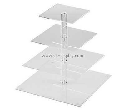 Custom 4 tiers acrylic cake display stands FD-305