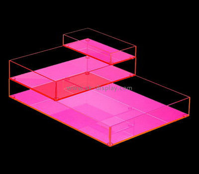 Custom pink acrylic serving trays STS-122