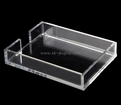 Custom table top clear acrylic tray STS-128