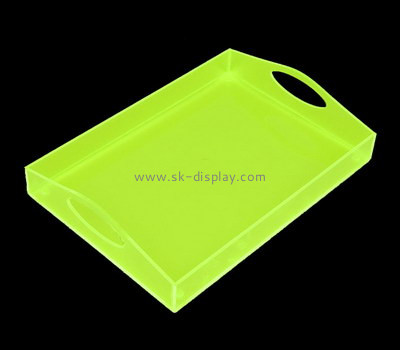 Custom green acrylic serving platters STS-132