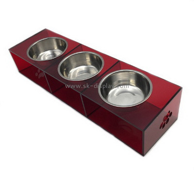 Custom acrylic pets bowls holder SOD-707