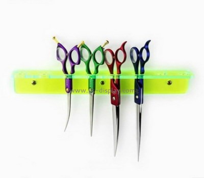 Custom wall green acrylic scissors display stand SOD-731
