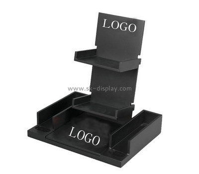 Custom tiered black acrylic display stands SOD-772