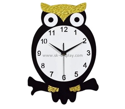 Custom owl shape acrylic clock panel SOD-778