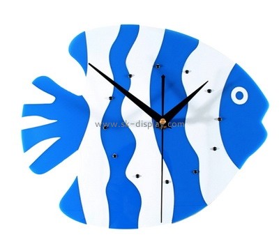 Custom fish shape acrylic clock panel SOD-780