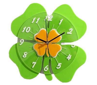 Custom green plexiglass wall clock panel SOD-787