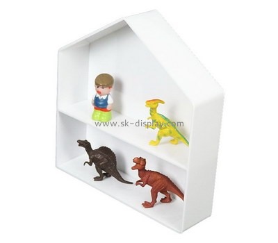 Custom wall mounted house shape acrylic toys display holders SOD-821