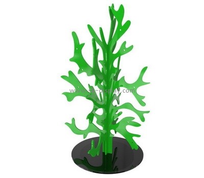 Custom tree shape green acrylic ornaments display hangers SOD-829