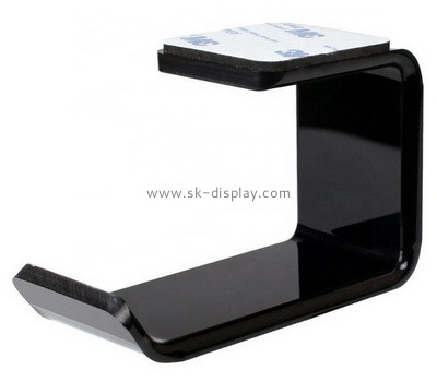 Custom wall mounted black acrylic headphone hanger SOD-832