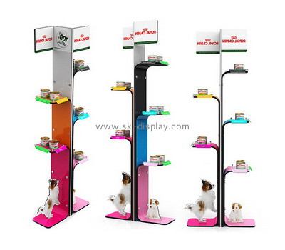 Custom tree shape acrylic pets food display stands SOD-837