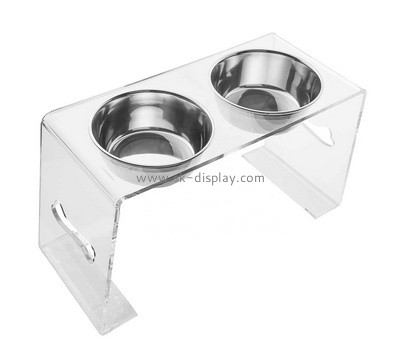 Custom acrylic pet bowls holder SOD-843