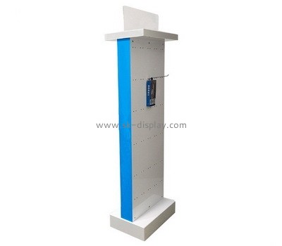 Custom floor standing acrylic display stand with metal hangers SOD-876