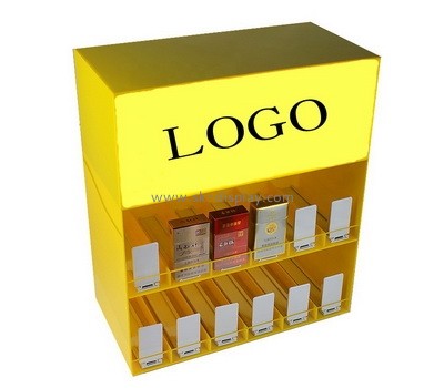 Custom 2 tiers acrylic cigarette display cabinet SOD-877