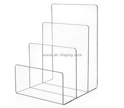 Custom 3 grids vertical acrylic file holders SOD-884