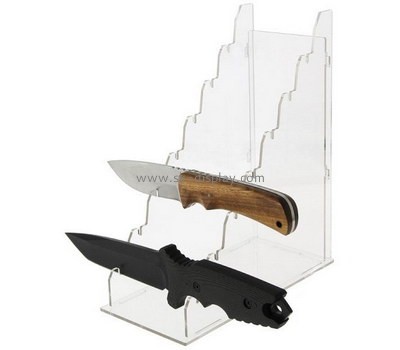 Custom tiered acrylic knives display stands SOD-948