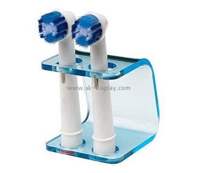 Custom acrylic perspex 2 holes electric toothbrush head holder stand SOD-983