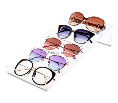 Custom acrylic eyewears stand holder, perspex organizer, clear sunglasses rack SOD-989
