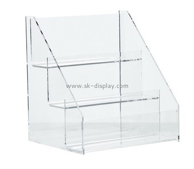 Custom acrylic shop display stand plexiglass cosmetic holder lucite organizer SOD-995