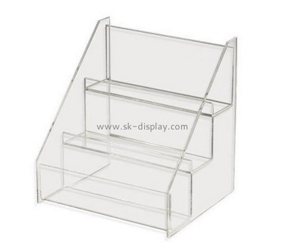 Custom acrylic shop helf lucite display organizer plexiglass display stand SOD-1001