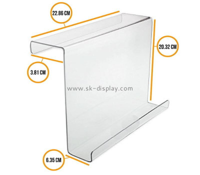 Custom acrylic compact iPad eReader book holder perspex reading rack lucite holder SOD-1029